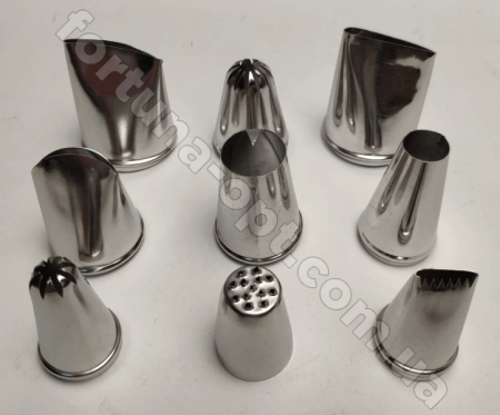 Насадки кондитерские из 9-ти штук на планшете - 12118 ✅ базовая цена 141.23 грн. ✔ Опт ✔ Скидки ✔ Заходите! - Интернет-магазин ✅ Фортуна-опт ✅