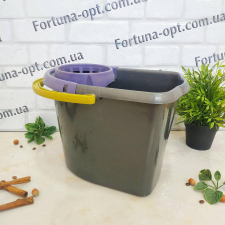Ведро под швабру с отжимом Элиф 7114 ✅базовая цена 102.17 грн. ✔ Опт ✔ Скидки ✔ Заходите! - Интернет-магазин ✅ Фортуна-опт ✅