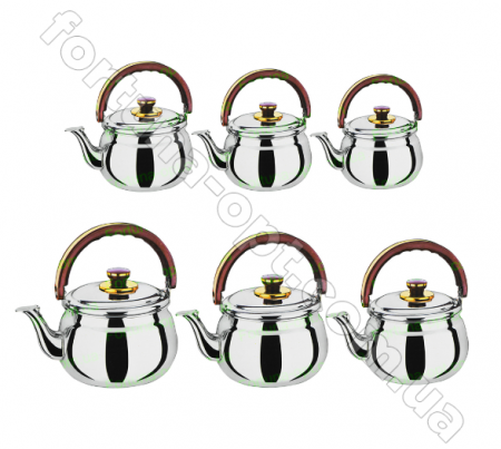 Чайник музыкальный из нержавейки 2 л (18см) A-Plus - 9028 ✅ базовая цена $7.15 ✔ Опт ✔ Скидки ✔ Заходите! - Интернет-магазин ✅ Фортуна-опт ✅