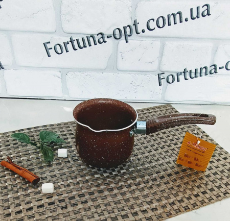 Турка мраморная 10*8,5см A-Plus - 0261 ✅ базовая цена $3.79 ✔ Опт ✔ Скидки ✔ Заходите! - Интернет-магазин ✅ Фортуна-опт ✅