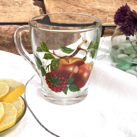 Чашка стеклянная Грация 280 мл Фрукты - 8121 ✅ базовая цена 19.54 грн. ✔ Опт ✔ Скидки ✔ Заходите! - Интернет-магазин ✅ Фортуна-опт ✅