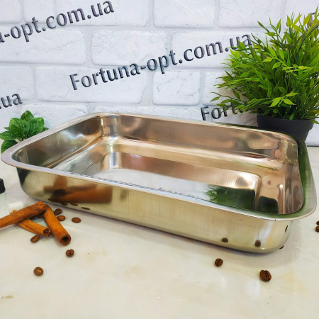 Противень для запекания (нержавеющая сталь) A-Plus - 0765  ✅ базовая цена $6.50 ✔ Опт ✔ Скидки ✔ Заходите! - Интернет-магазин ✅ Фортуна-опт ✅