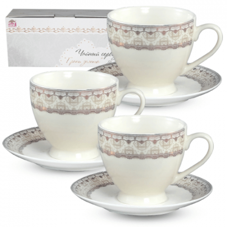 Набор чайный 12 пр 220 мл Грани золота 042-12-220 ✅ базовая цена 432.75 грн. ✔ Опт ✔ Скидки ✔ Заходите! - Интернет-магазин ✅ Фортуна-опт ✅