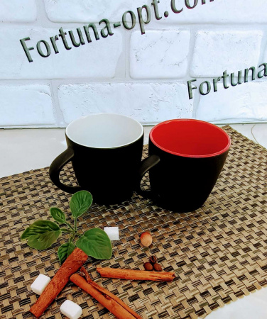 Чашка керамическая 330 мл Черная - 040-01-57 ✅ базовая цена 42.98 грн. ✔ Опт ✔ Скидки ✔ Заходите! - Интернет-магазин ✅ Фортуна-опт ✅