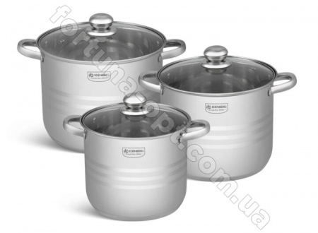 Набор посуды из больших кастрюль Edenberg EB - 522➜ Опт и розница ✅ актуальная цена -Интернет магазин ✅ Фортуна ✅