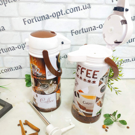 Термос стеклянный с помпой 1,9 л стекло Stenson - 0756 ➜ фото ➜ розн цена $10.08 - Интернет-магазин ✅ Fortuna-opt.com.ua. ✅ 