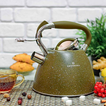 Чайник со свистком из нержавеющей стали 3 л Edenberg EB - 1981 ✅ базовая цена $18.75 ✔ Опт ✔ Скидки ✔ Заходите! - Интернет-магазин ✅ Фортуна-опт ✅