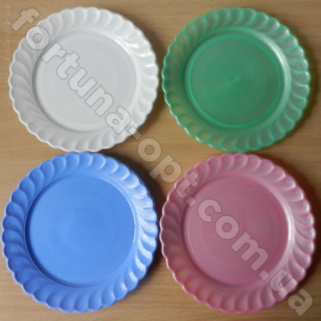 Тарелка пластиковая Косичка 17,5 см - 1214  ✅ базовая цена $2.79 ✔ Опт ✔ Скидки ✔ Заходите! - Интернет-магазин ✅ Фортуна-опт ✅