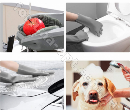 Многофункциональная силиконовая перчатка для мытья посуды Magic Silicone Gloves губка щетка для уборки - 7139 ✅ базовая цена 97.68 грн. ✔ Опт ✔ Скидки ✔ Заходите! - Интернет-магазин ✅ Фортуна-опт ✅