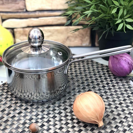 Ковш нержавейка 0,79 л с крышкой 2179 ✅ базовая цена $6.81 ✔ Опт ✔ Скидки ✔ Заходите! - Интернет-магазин ✅ Фортуна-опт ✅