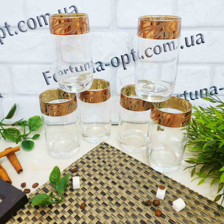 Стаканы золотые 330 мл 6шт/наб Сафари (рубин) 318-809 ✅ базовая цена 328.03 грн. ✔ Опт ✔ Скидки ✔ Заходите! - Интернет-магазин ✅ Фортуна-опт ✅