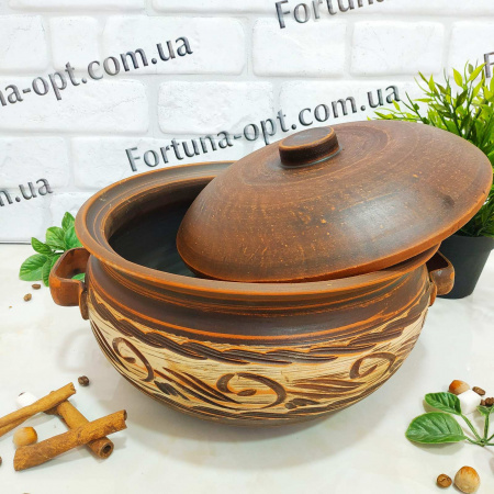   Супник красная глина 5 л 7749 ✅ базовая цена 290.08 грн. ✔ Опт ✔ Скидки ✔ Заходите! - Интернет-магазин ✅ Фортуна-опт ✅