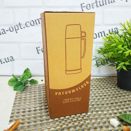 Термос вакуумный со стеклянной колбой Frico FRU - 252 - 600 мл ➜ фото ➜ розн цена $4 - Интернет-магазин ✅ Fortuna-opt.com.ua. ✅ 