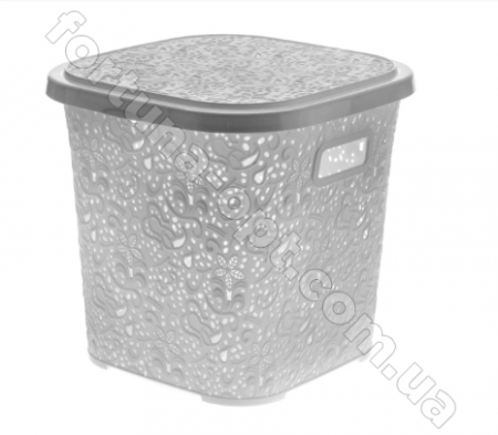 Корзина ажурная с крышкой пластик 15 л 0747 ✅ базовая цена 95.90 грн. ✔ Опт ✔ Скидки ✔ Заходите! - Интернет-магазин ✅ Фортуна-опт ✅