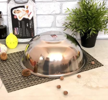 Миска из нержавеющей стали A-Plus - 0877 (26 см) ✅ базовая цена $1.50 ✔ Опт ✔ Скидки ✔ Заходите! - Интернет-магазин ✅ Фортуна-опт ✅