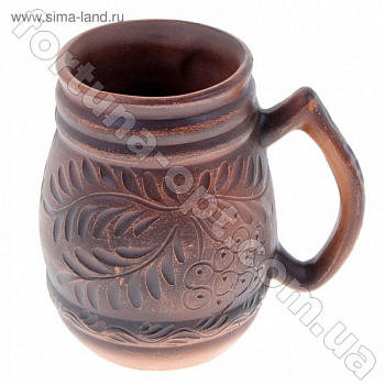 Пивной бокал из красной глины ➜ Оптом и в розницу ✅ актуальная цена - Интернет магазин ✅ Фортуна ✅